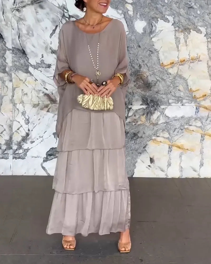 JO | Loose layered maxi dress
