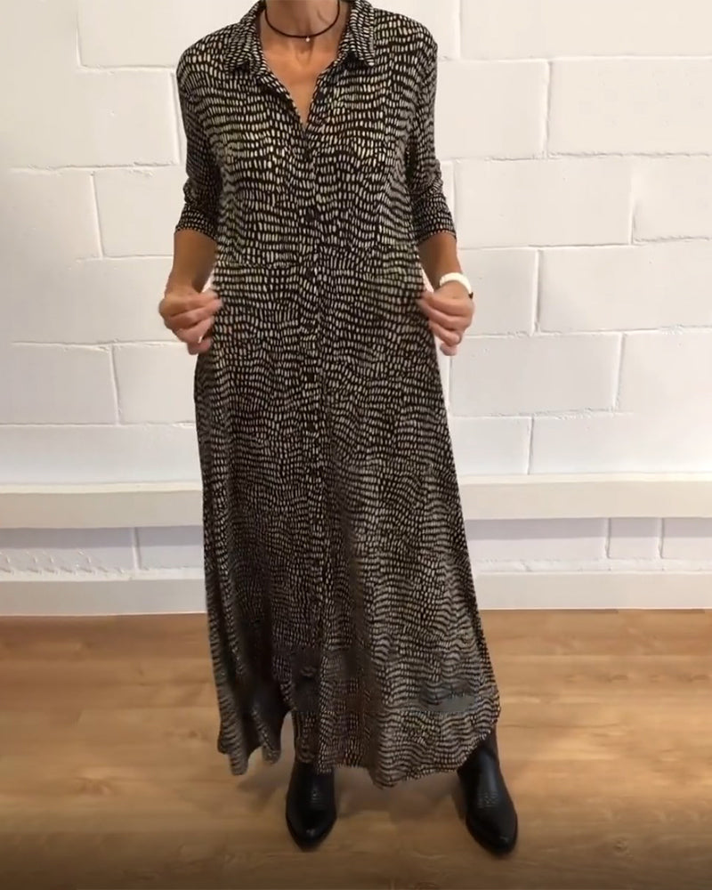 JO | Dress with print and pockets