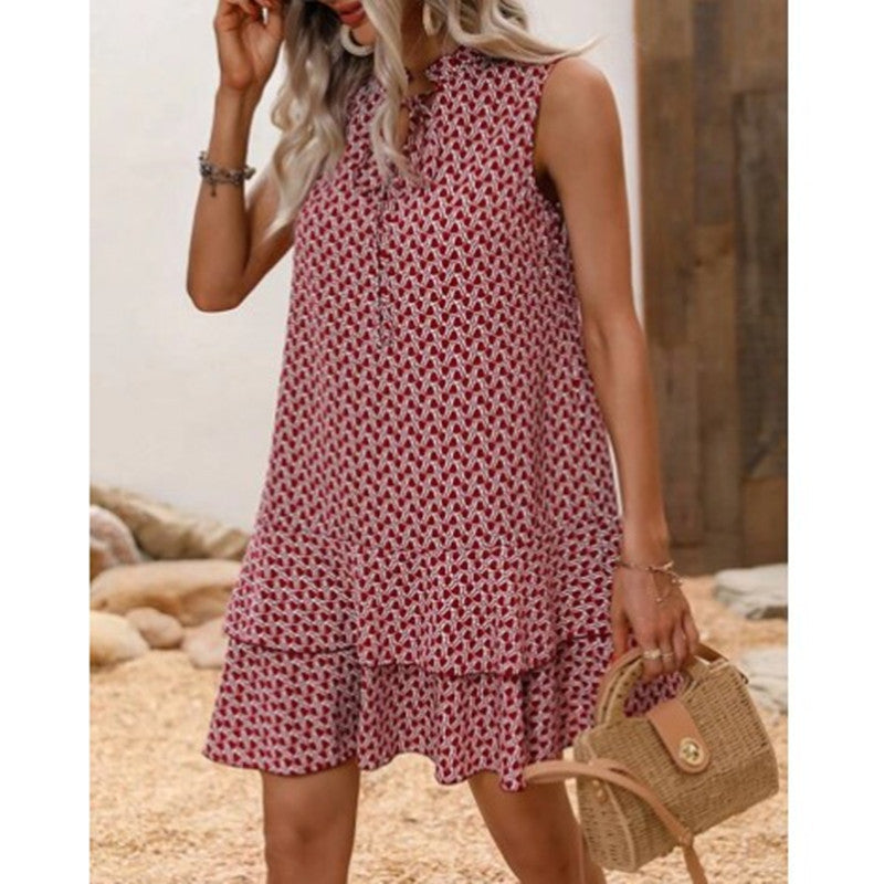 JO | Boho Print Shift Midi Kleid