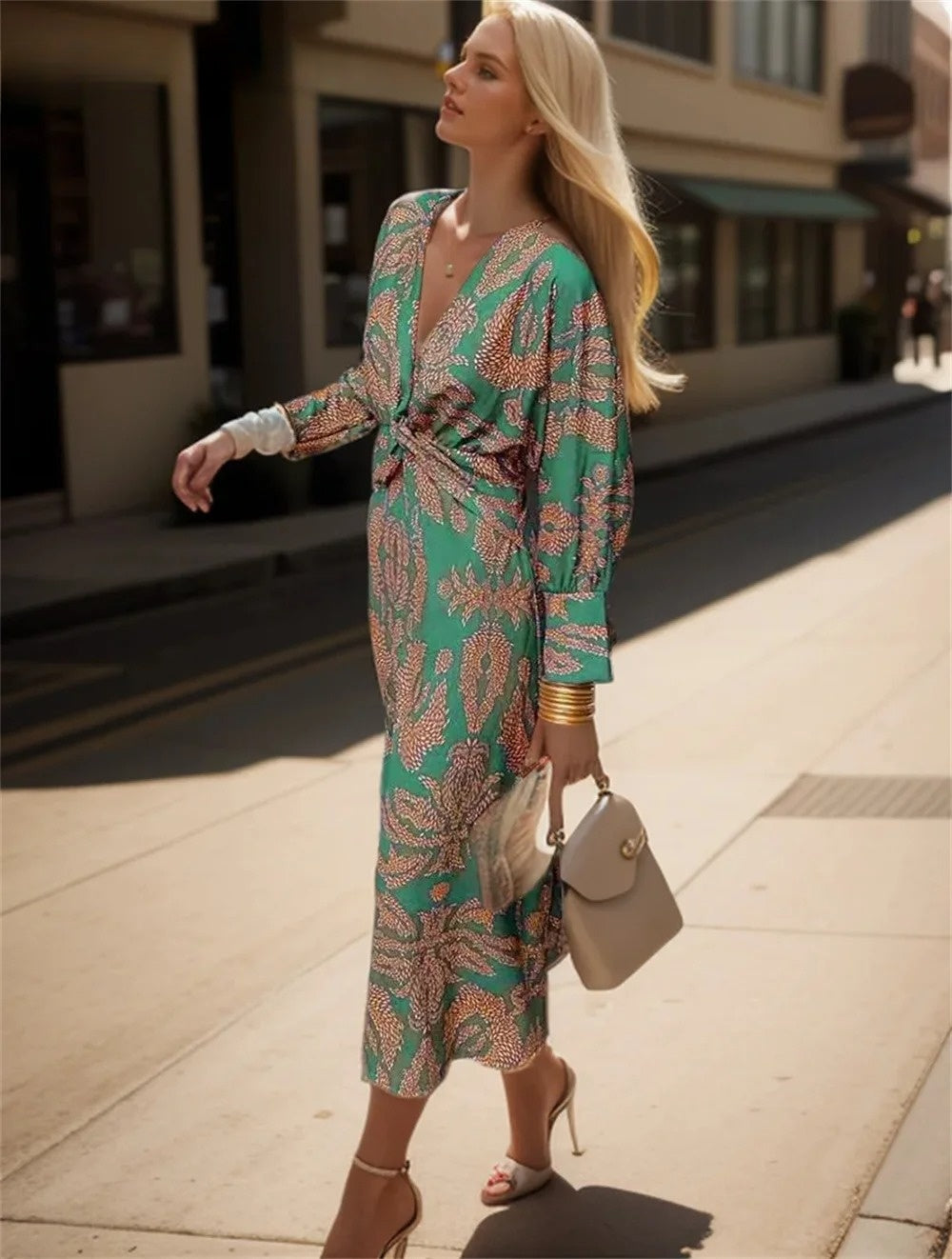 JO | Printed silk dress