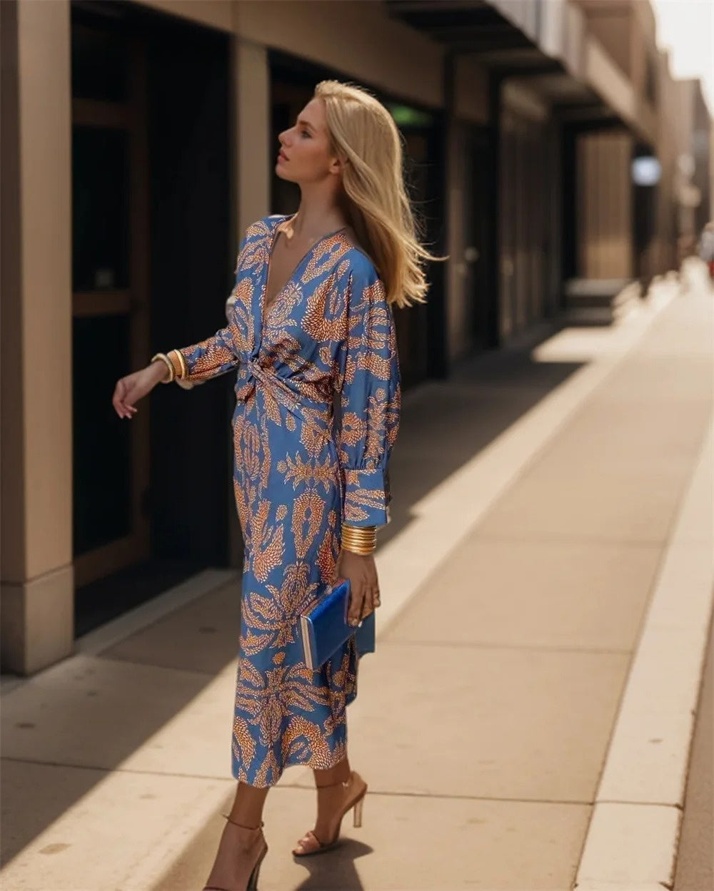JO | Printed silk dress