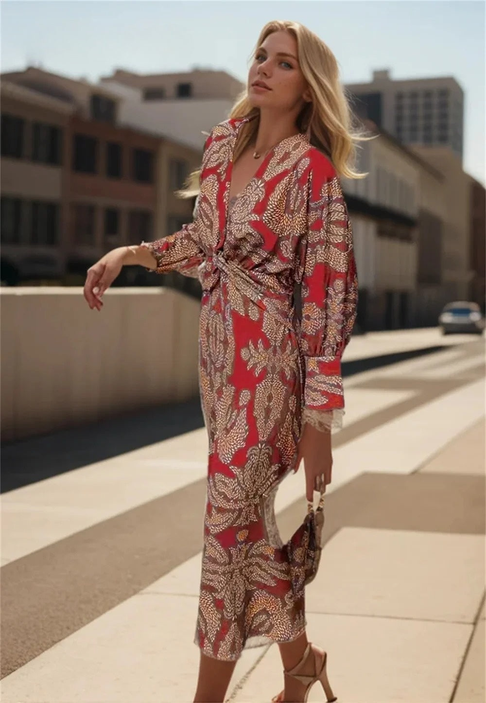 JO | Printed silk dress