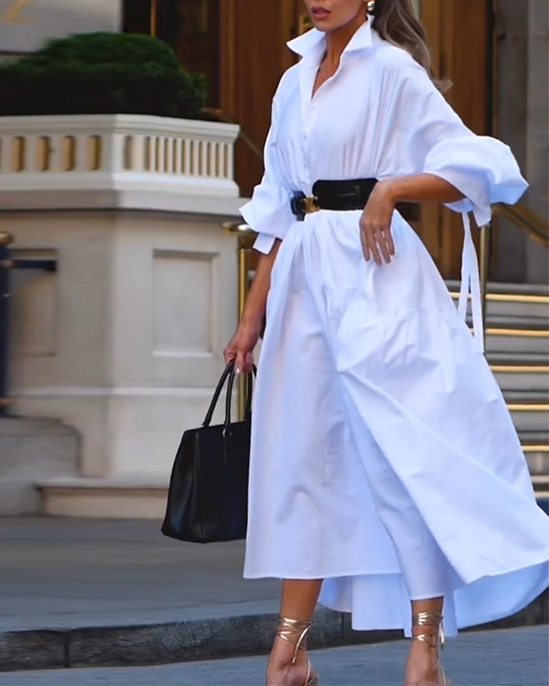 JO | One-color loose and full leisure dress