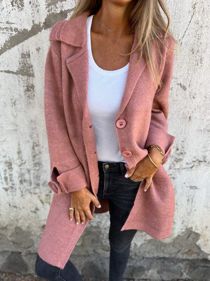 JO | Teni™ Long, casual, elegant jacket with practical pockets