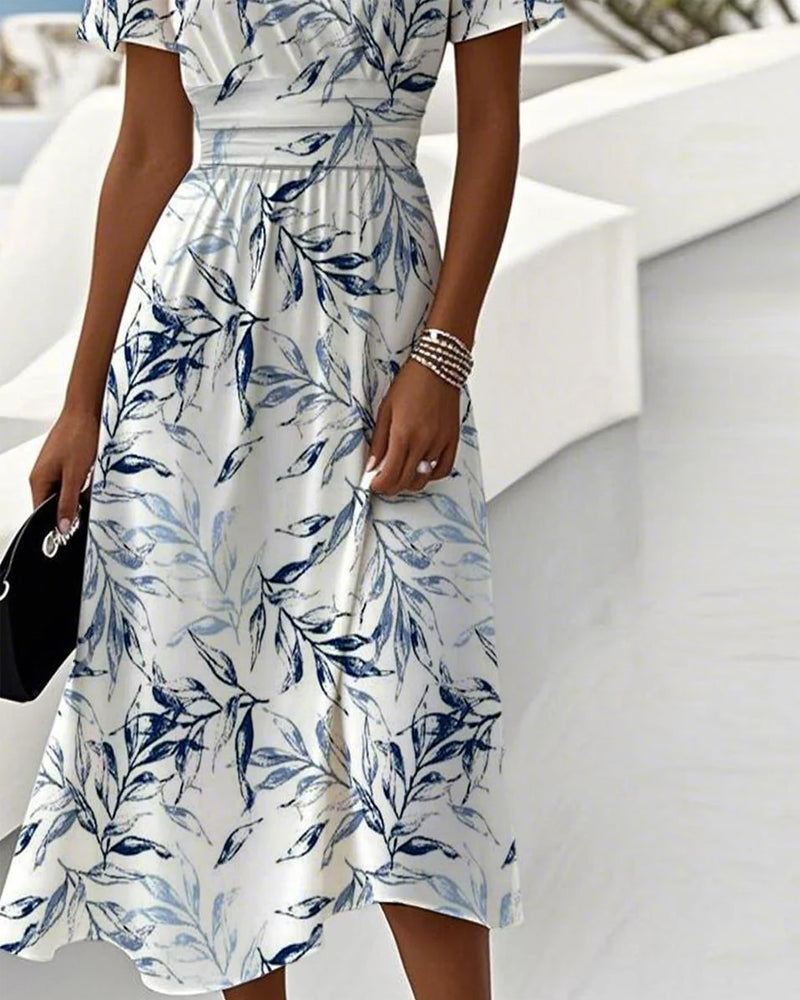 JO | Shawl Elegant with Botanical Print