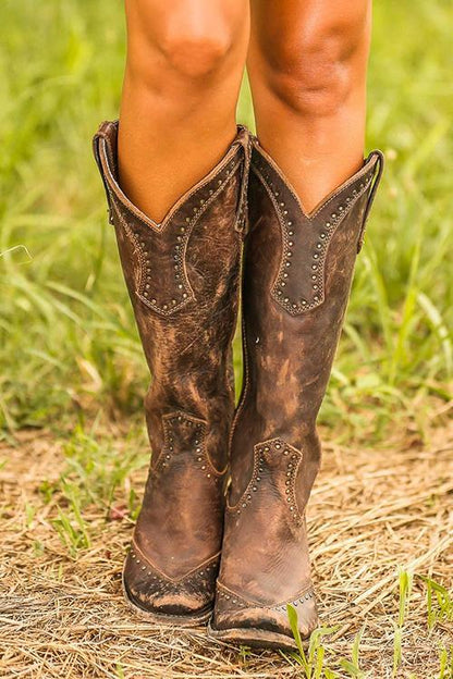 JO | Rustic western cowboy boots