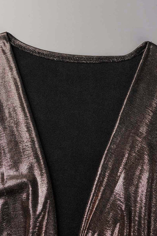 JO | Celebrities Elegant Solid Pleated V Neck A Line Dresses(4 Colors)