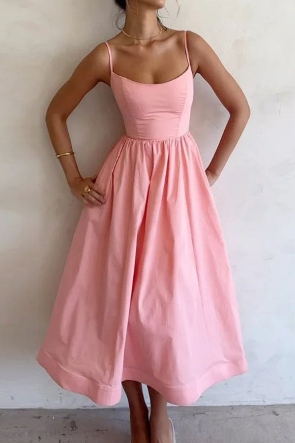 JO | Strapless dresses with U-neckline and fixed pleats