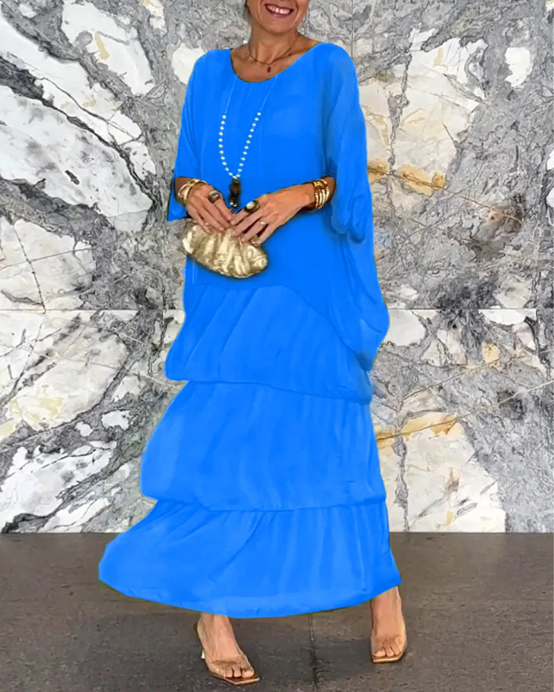 JO | Loose layered maxi dress