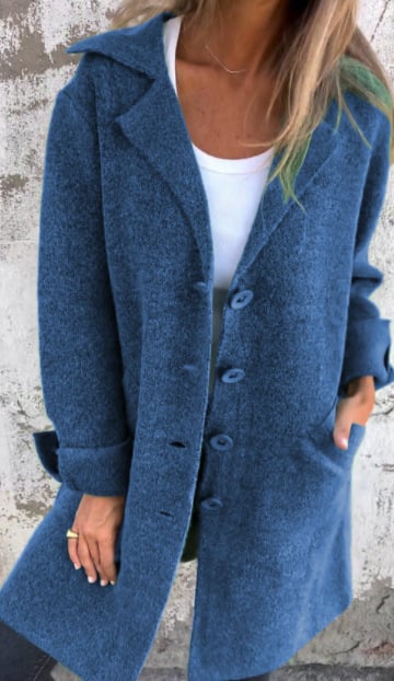 JO | Teni™ Long, casual, elegant jacket with practical pockets