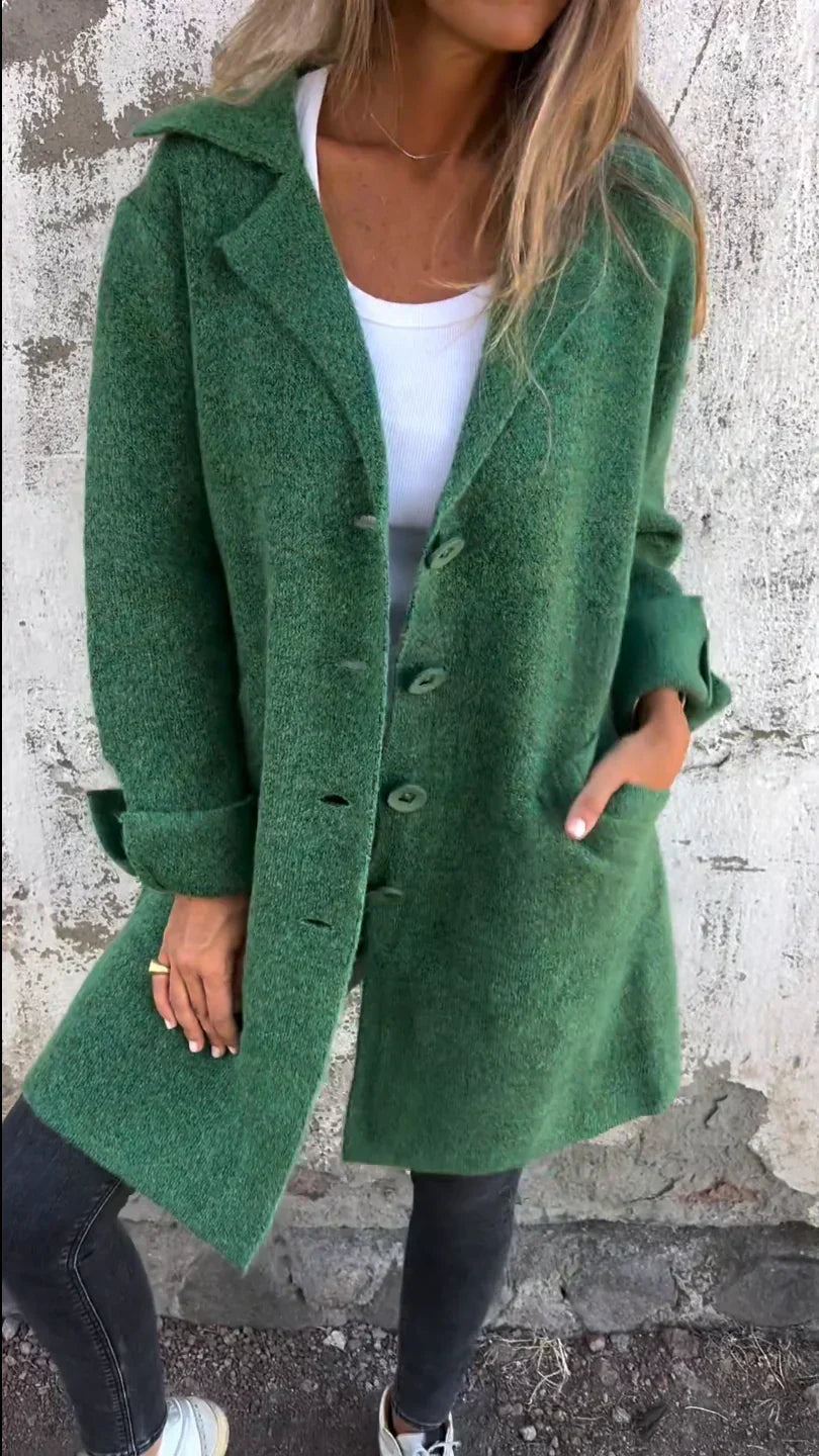 JO | Teni™ Long, casual, elegant jacket with practical pockets