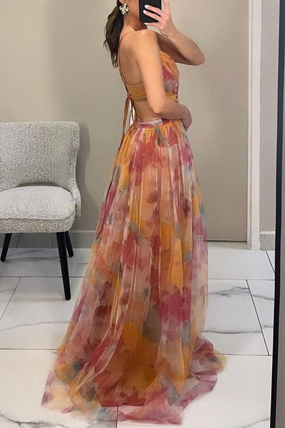 JO | Stylish maxi dress with floral print for women