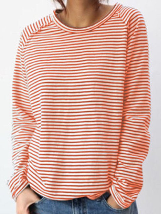 JO | Casual striped long sleeve sweater