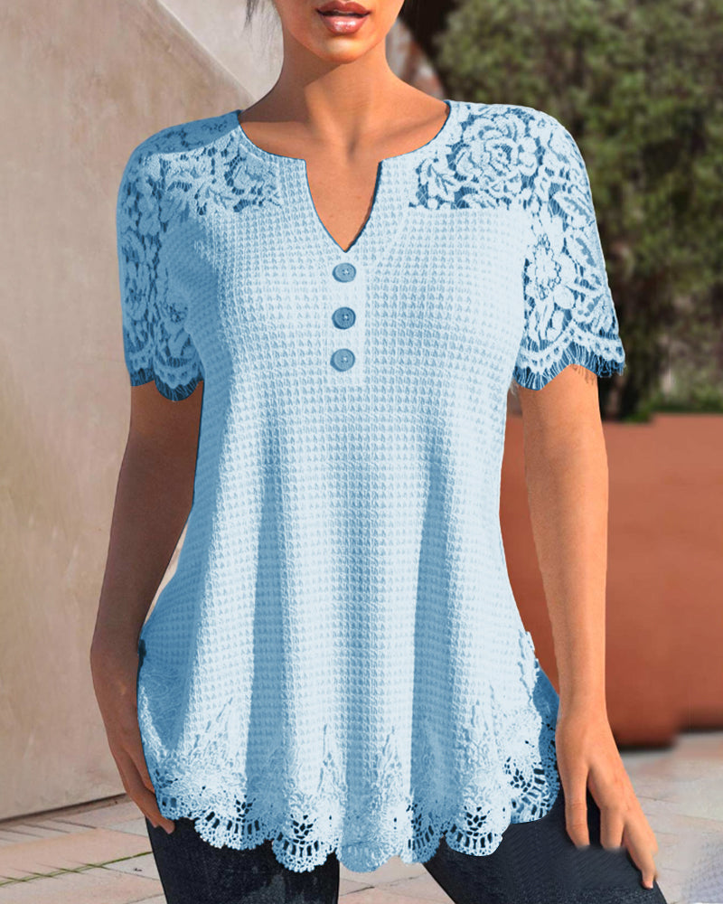JO | Structured lace blouse