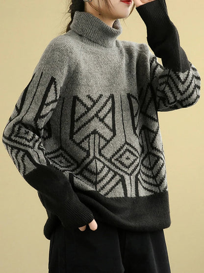 JO | MW - Knitted sweater with turtleneck