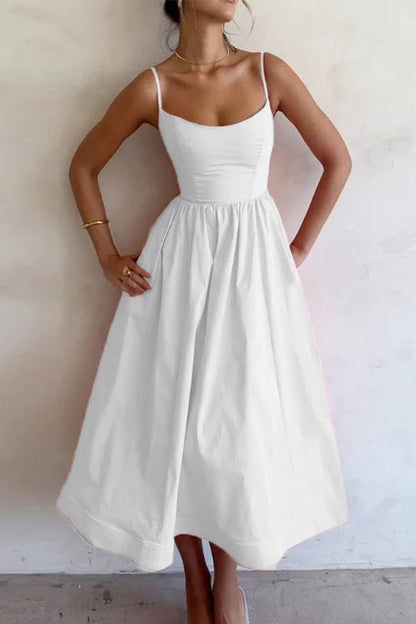 JO | Strapless dresses with U-neckline and fixed pleats