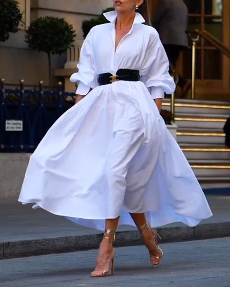 JO | One-color loose and full leisure dress