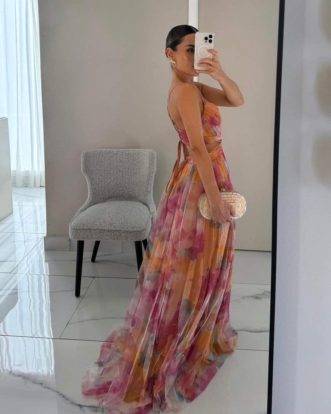 JO | Stylish maxi dress with floral print for women
