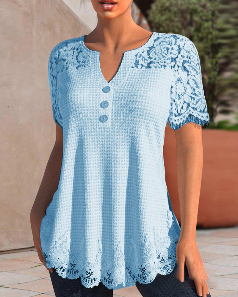 JO | Structured lace blouse