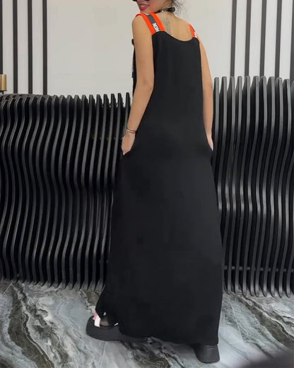 JO | Sleeveless dress with personalized letter print