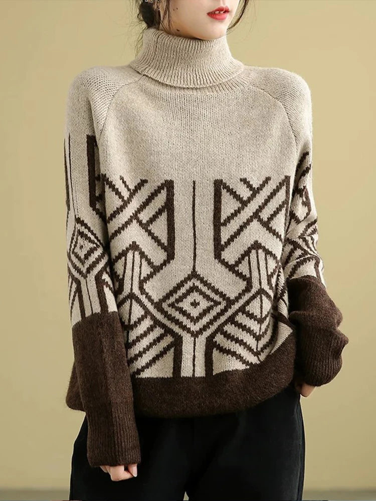 JO | MW - Knitted sweater with turtleneck