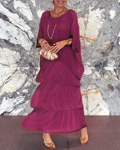 JO | Loose layered maxi dress