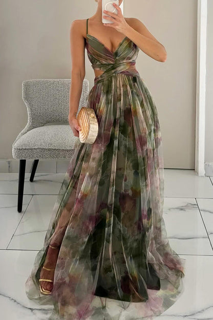 JO | Stylish maxi dress with floral print for women