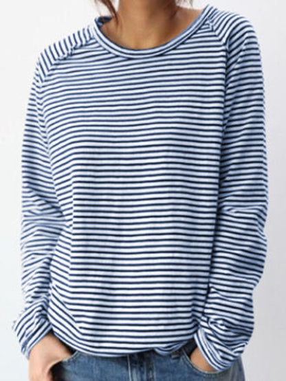 JO | Casual striped long sleeve sweater