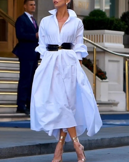 JO | One-color loose and full leisure dress