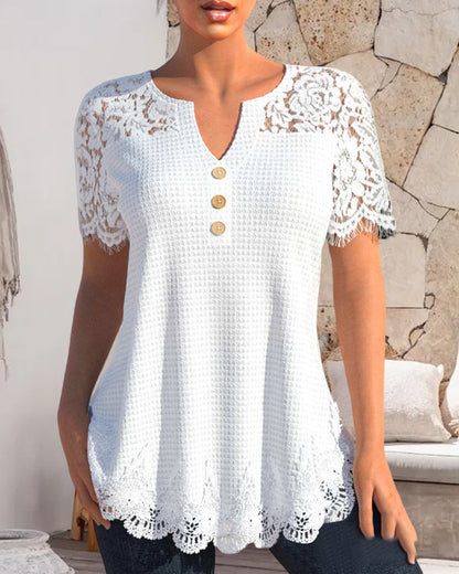 JO | Structured lace blouse