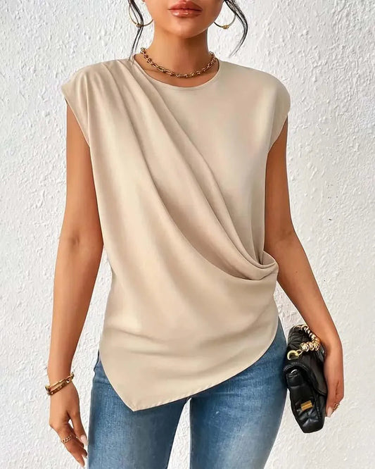 JO | Fashionable women's top with draped details