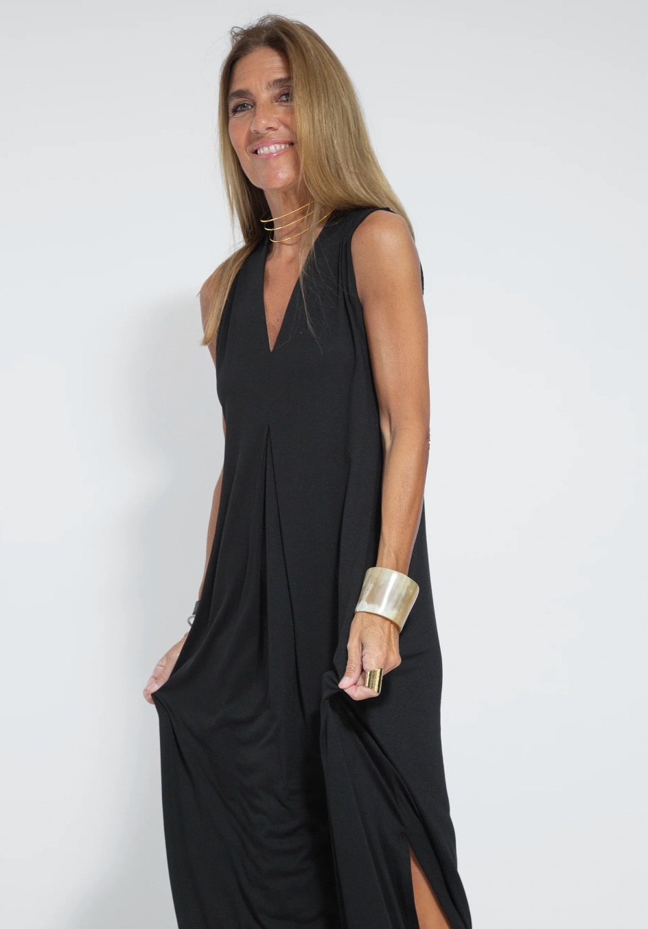 JO | Set of long slimming dress and vest