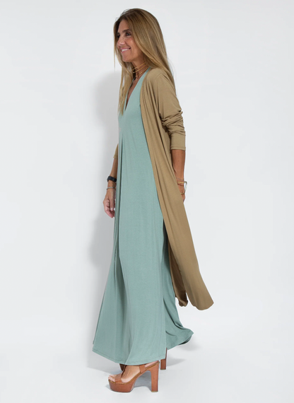 JO | Set of long slimming dress and vest