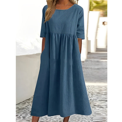 JO | Unicoloured midi dress