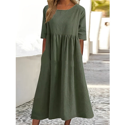 JO | Unicoloured midi dress