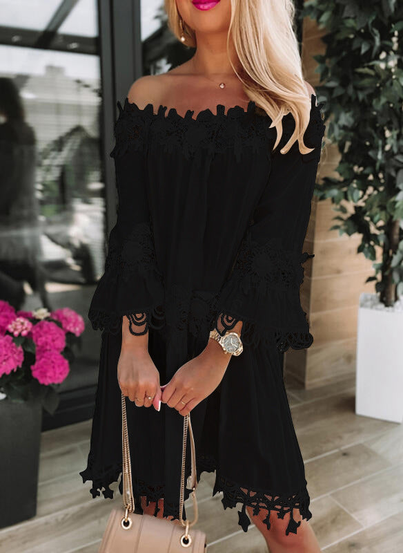 JO | Pretty Graceful Slim Classic Skinny Off-Shoulder Dresses