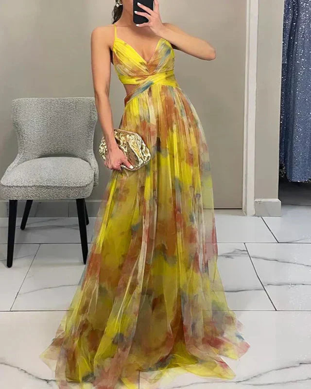 JO | Stylish maxi dress with floral print for women