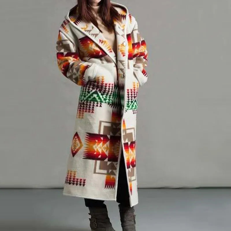 JO | Long coat in ethnic style