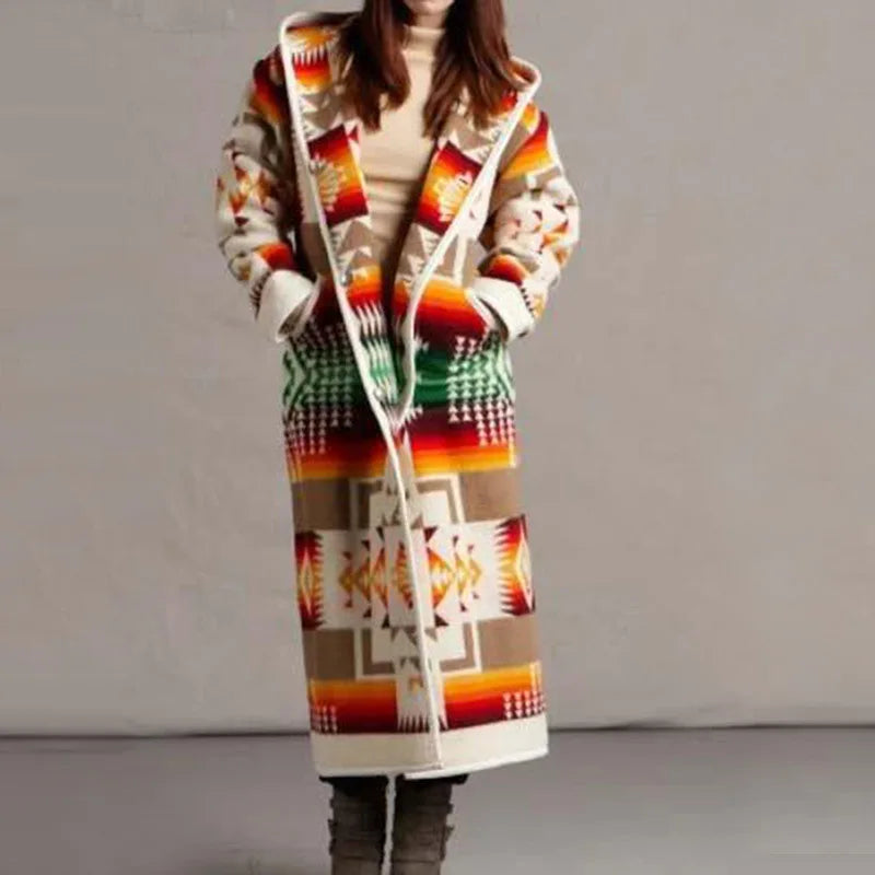 JO | Long coat in ethnic style