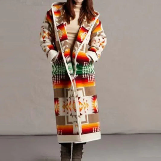 JO | Long coat in ethnic style