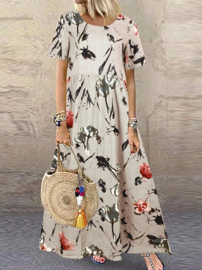 JO | Bohemian Floral Maxi Dress
