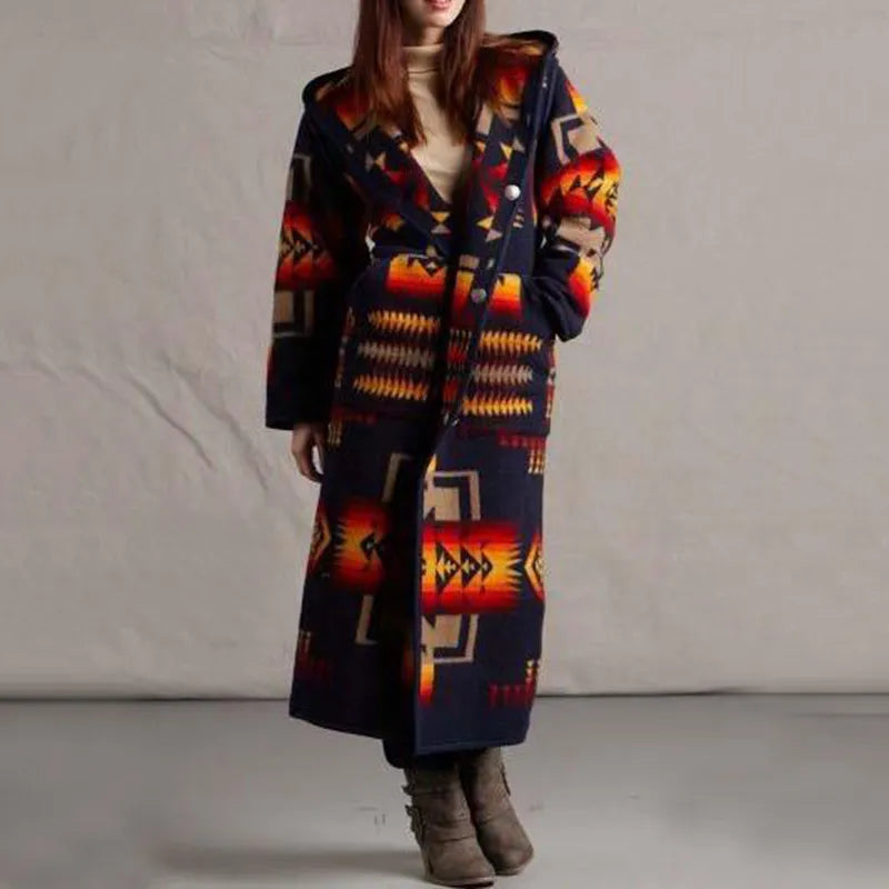 JO | Long coat in ethnic style