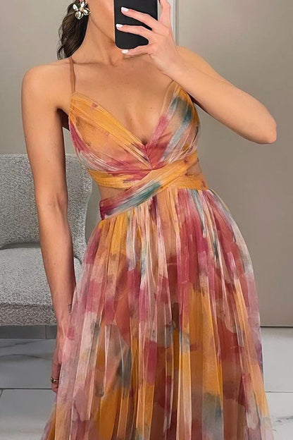 JO | Stylish maxi dress with floral print for women