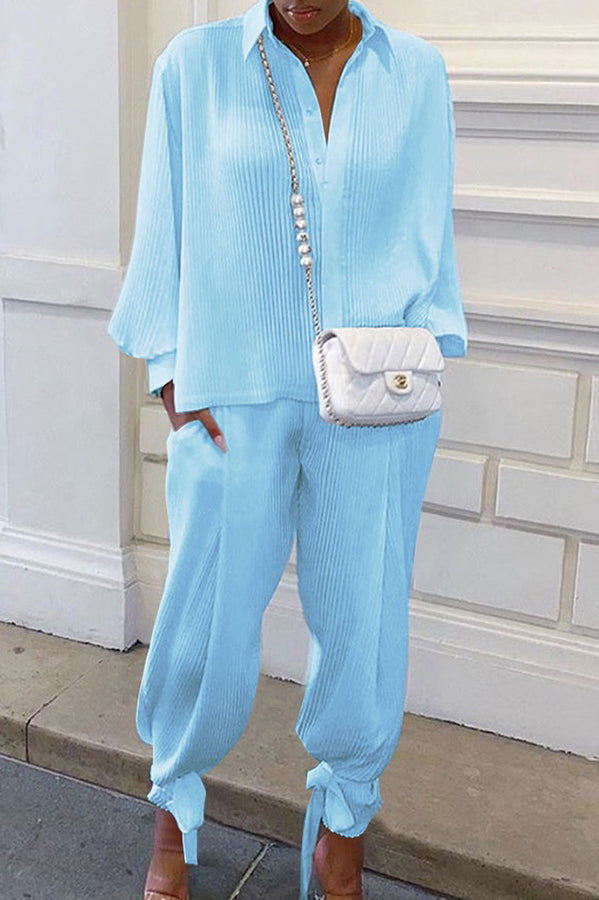 JO | Soft and light blouse and trousers