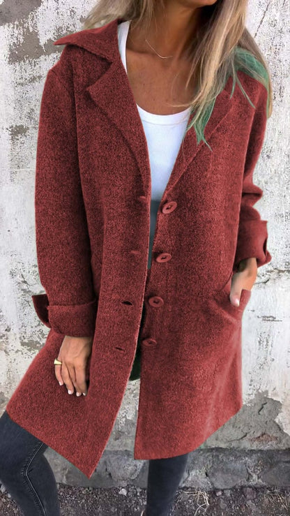 JO | Teni™ Long, casual, elegant jacket with practical pockets