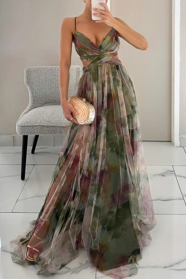 JO | Stylish maxi dress with floral print for women