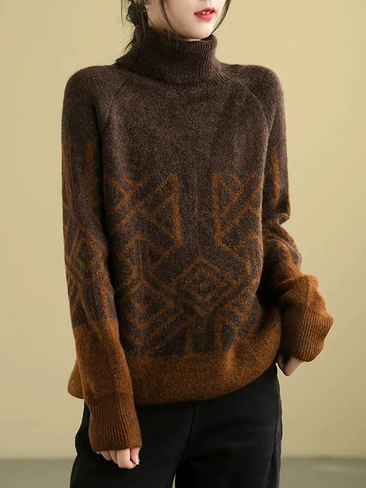 JO | MW - Knitted sweater with turtleneck