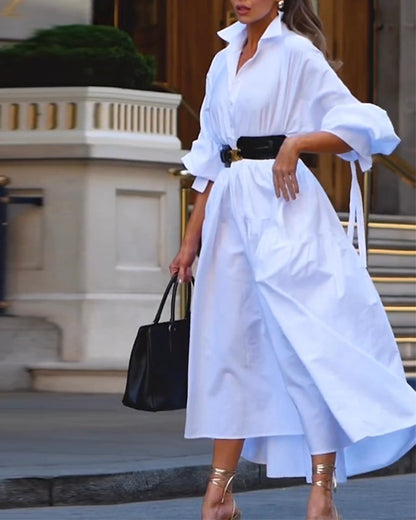 JO | One-color loose and full leisure dress
