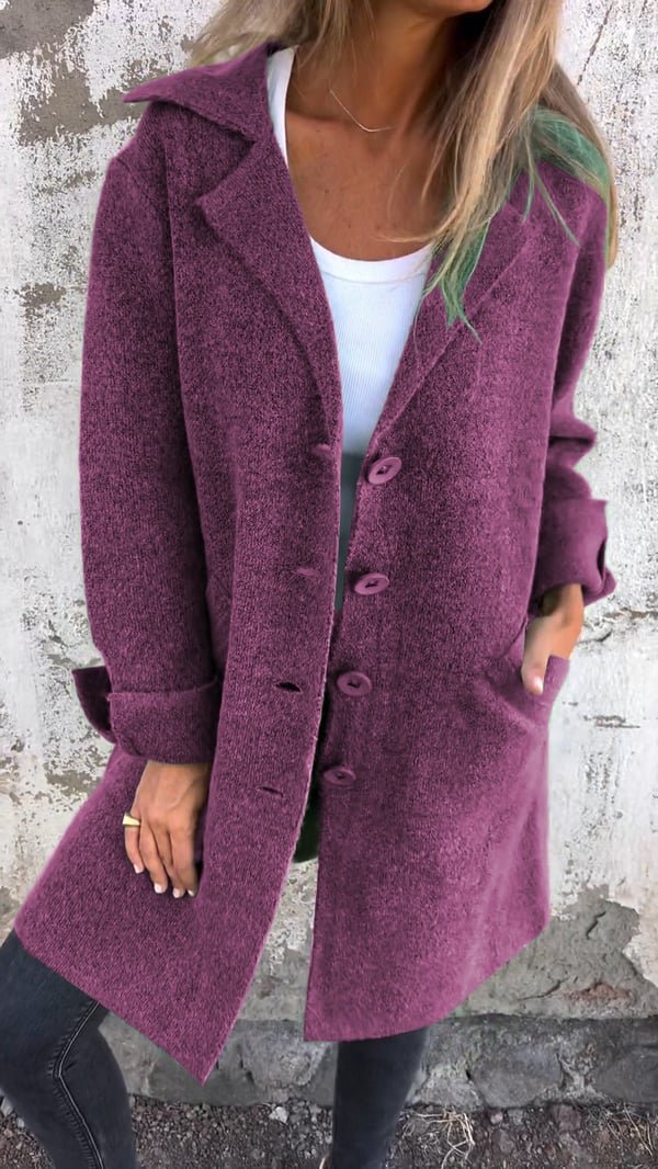 JO | Teni™ Long, casual, elegant jacket with practical pockets