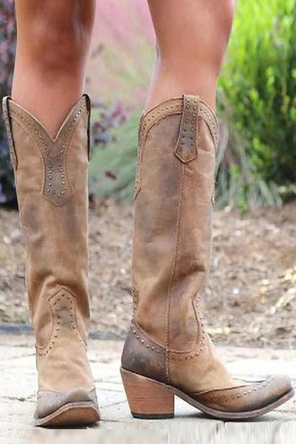JO | Rustic western cowboy boots